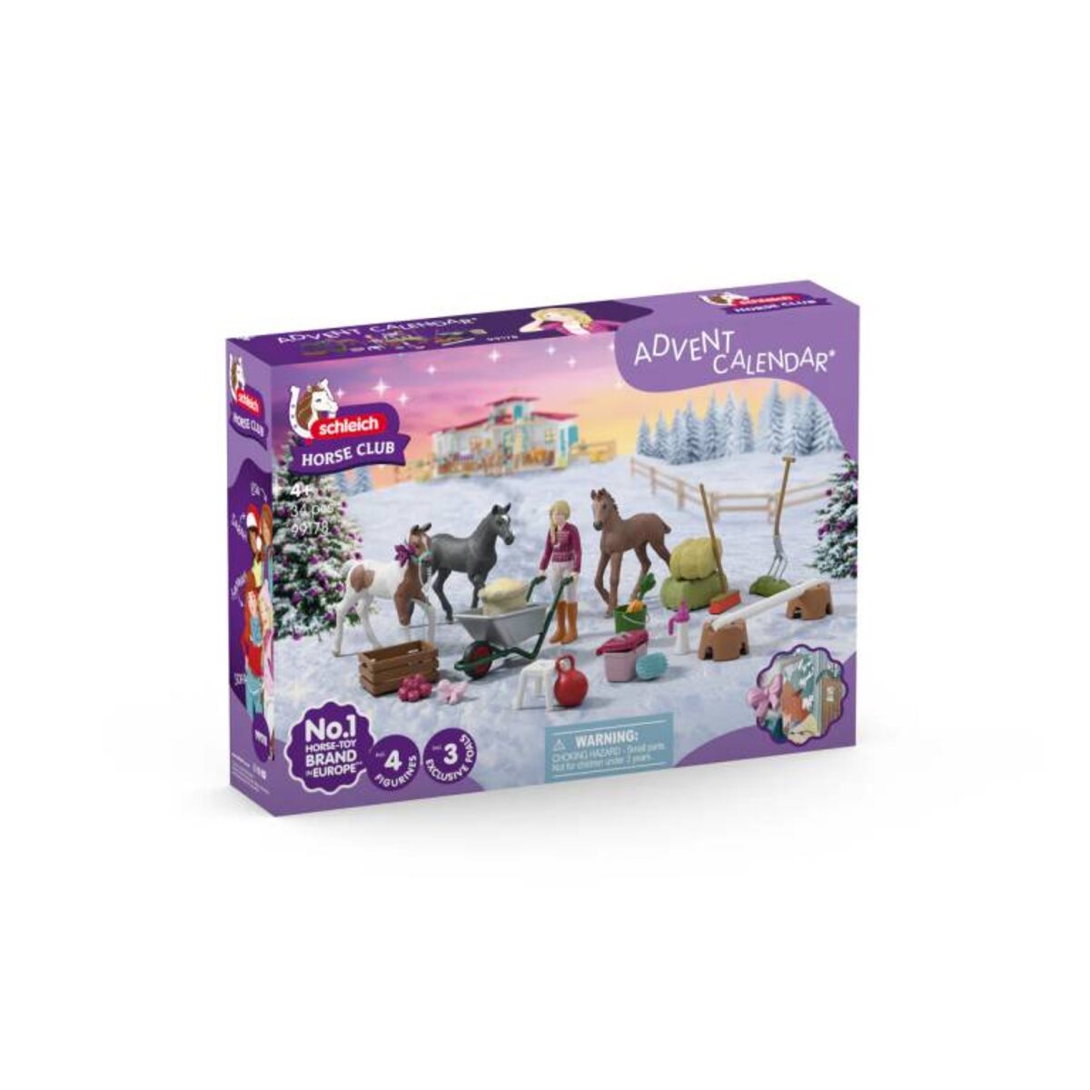 Schleich® 99178 Adventskalender Horse Club 2025 Weihnachtswunder Fohlenaufzucht