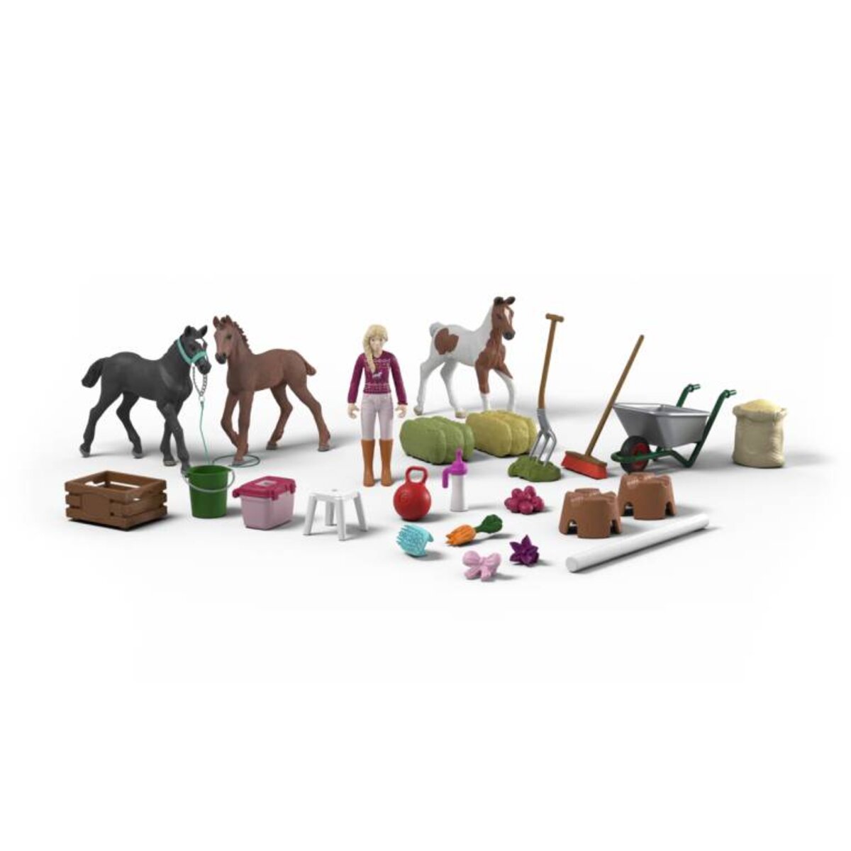 Schleich® 99178 Adventskalender Horse Club 2025 Weihnachtswunder Fohlenaufzucht