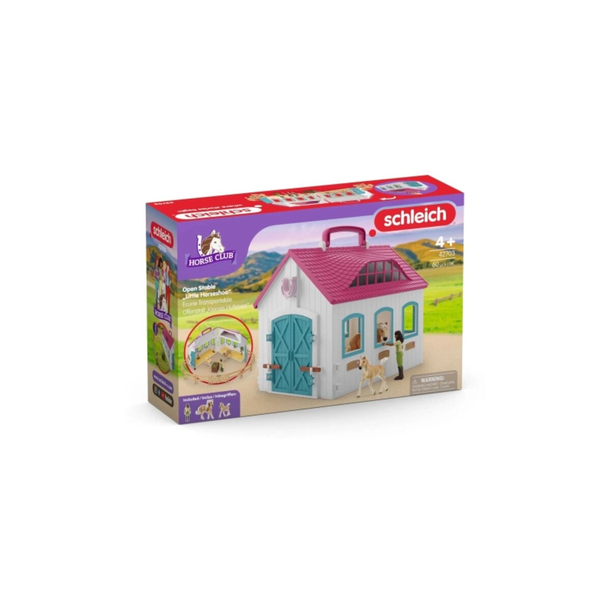 Schleich Horse Club Offenstall Kleines Hufeisen 45 cm