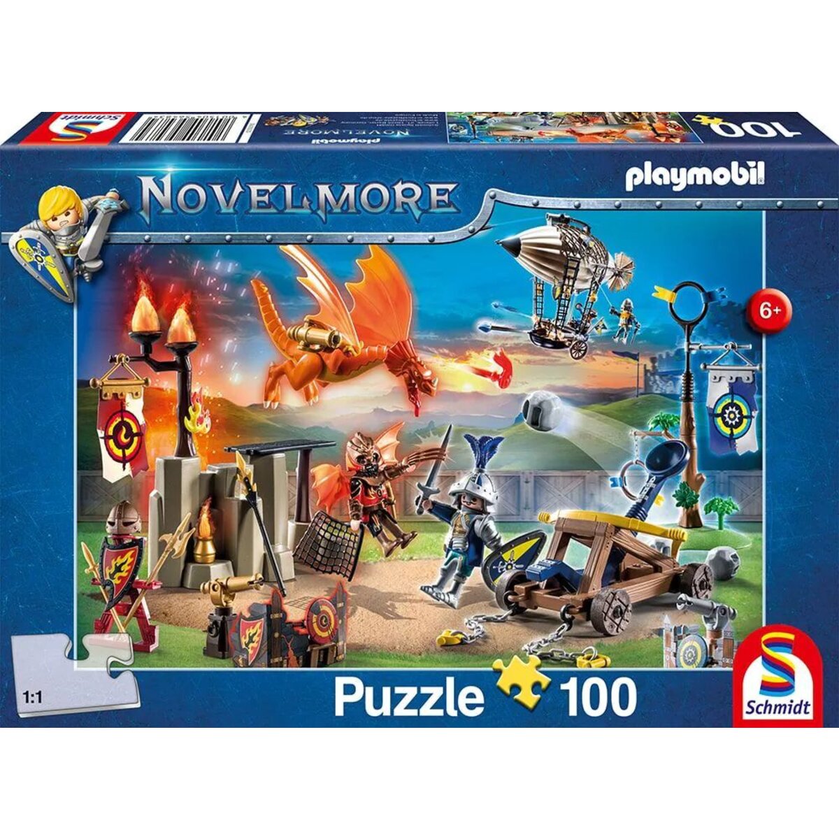 Schmidt Spiele Kinderpuzzle Playmobil®: Novelmore - Der Turnierplatz, 100 Teile