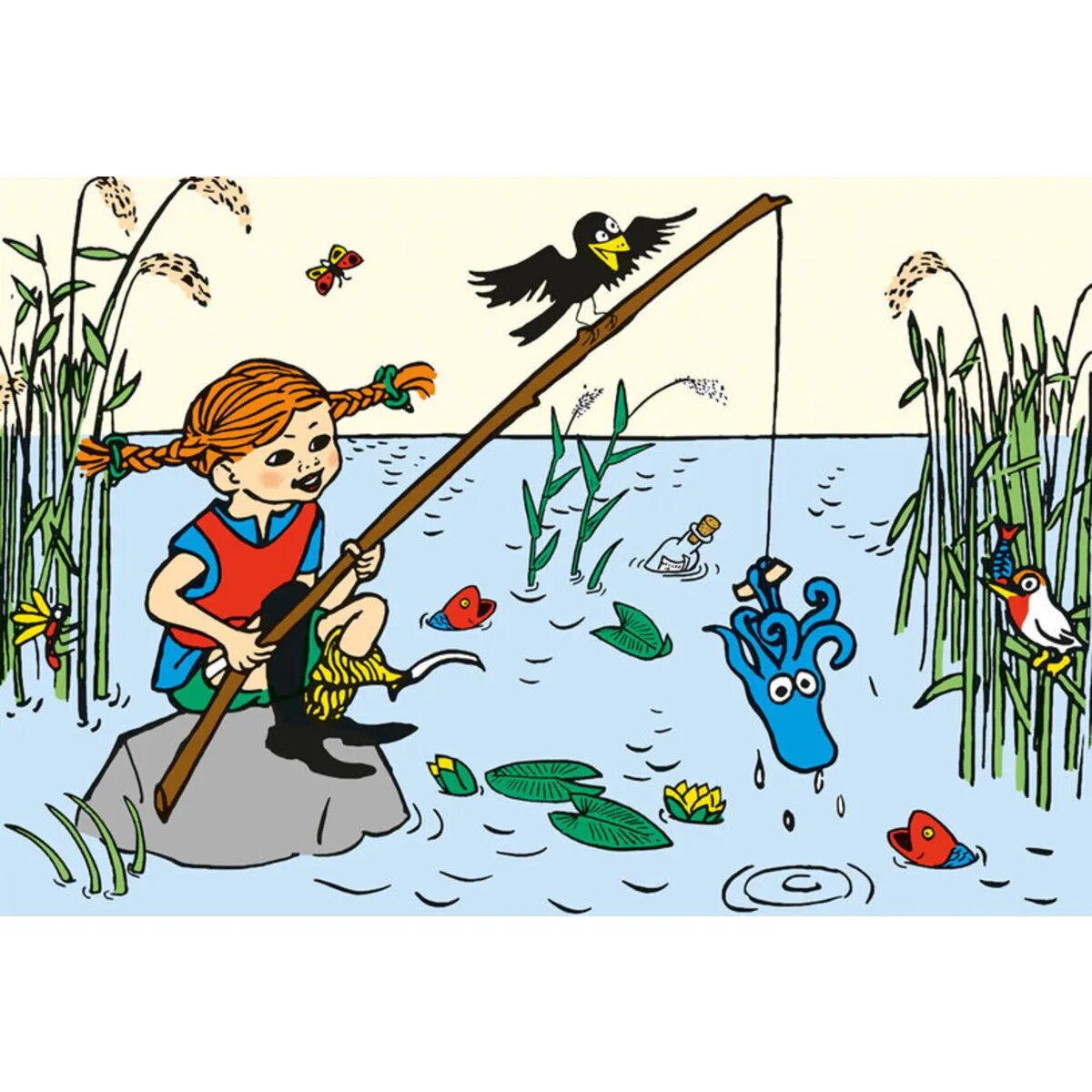 Schmidt Spiele Puzzle - Pippi Langstrumpf: Ich mache mir die Welt, wie sie mir gefällt, 3x48 Teile