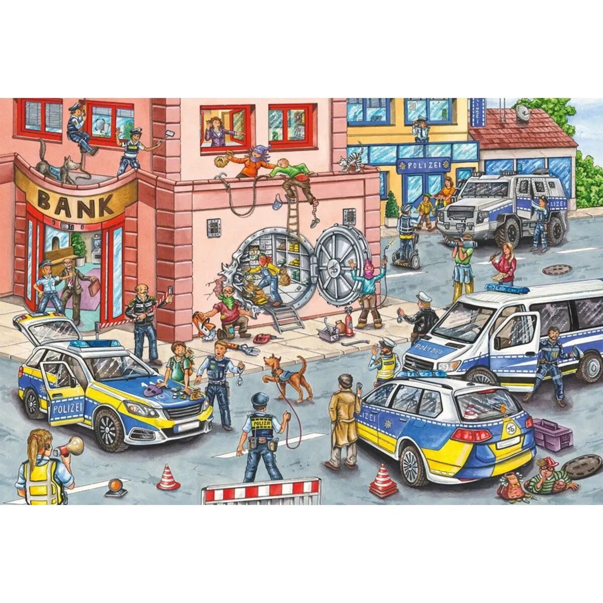 Schmidt Spiele Puzzle - Polizeieinsatz, 100 Teile