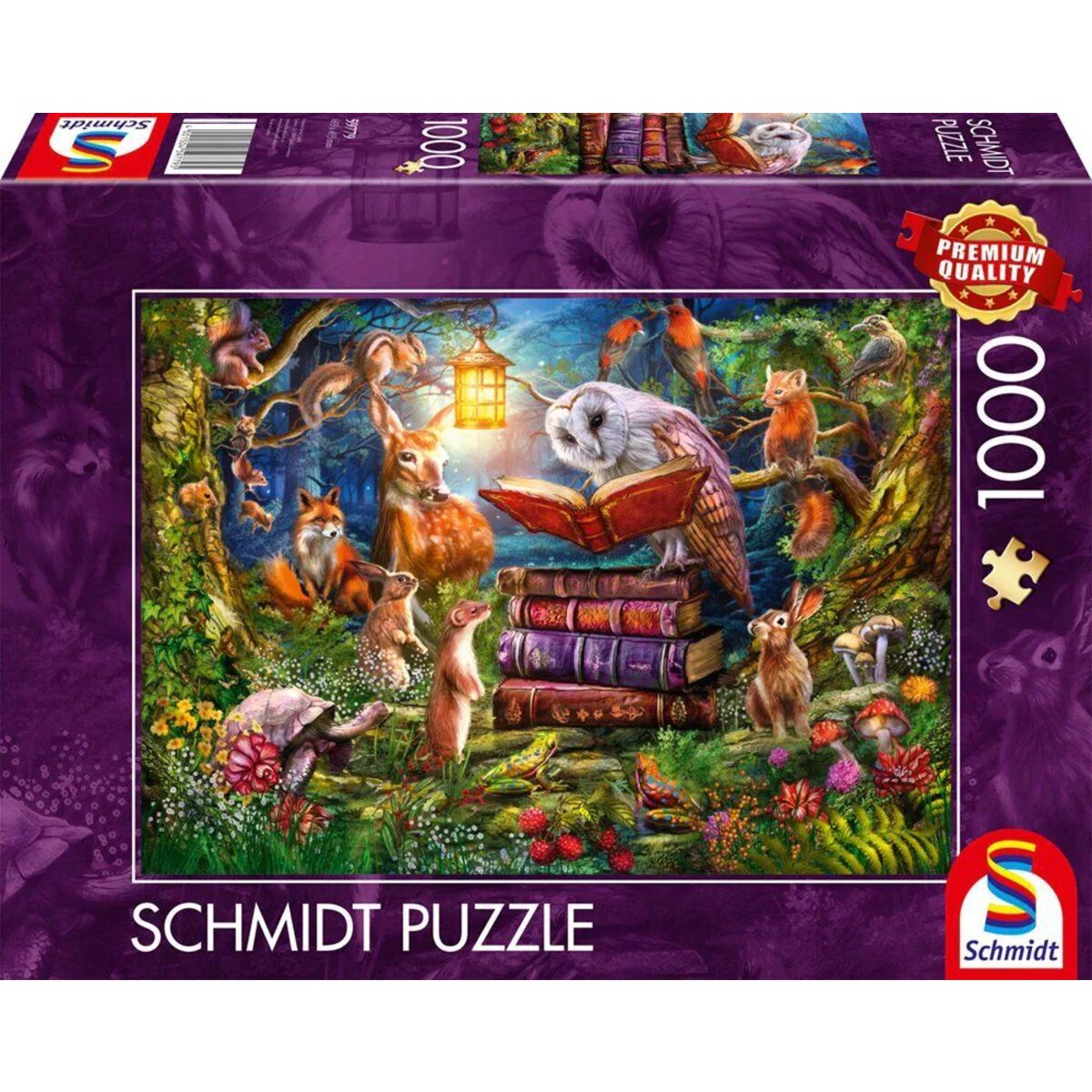 Schmidt Spiele Puzzle - Waldgeschichten zur Nacht, 1000 Teile