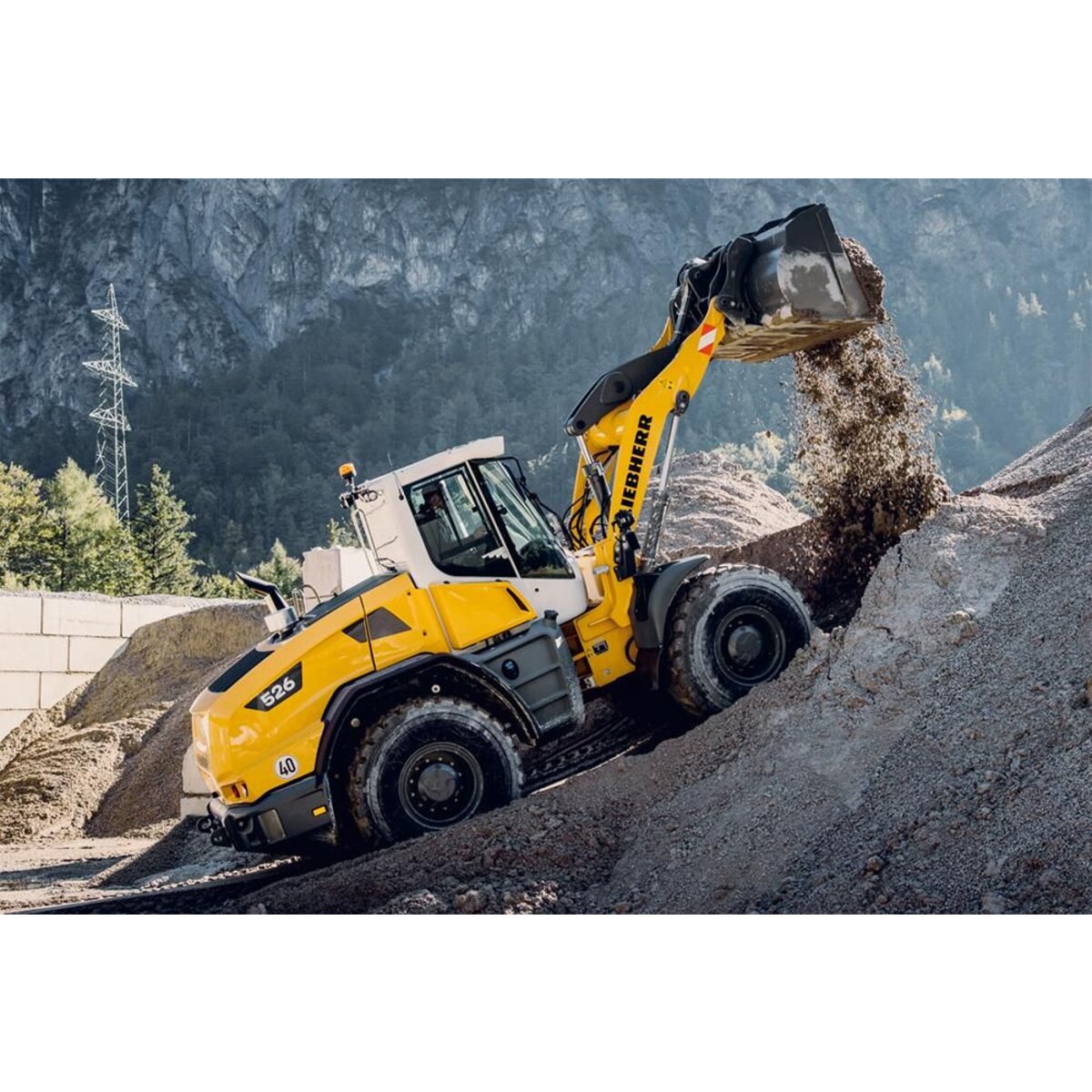 Schmidt Spiele Puzzle - LIEBHERR:Radlader L526, 150 Teile, Eco-Friendly, Gras Kinderpuzzle