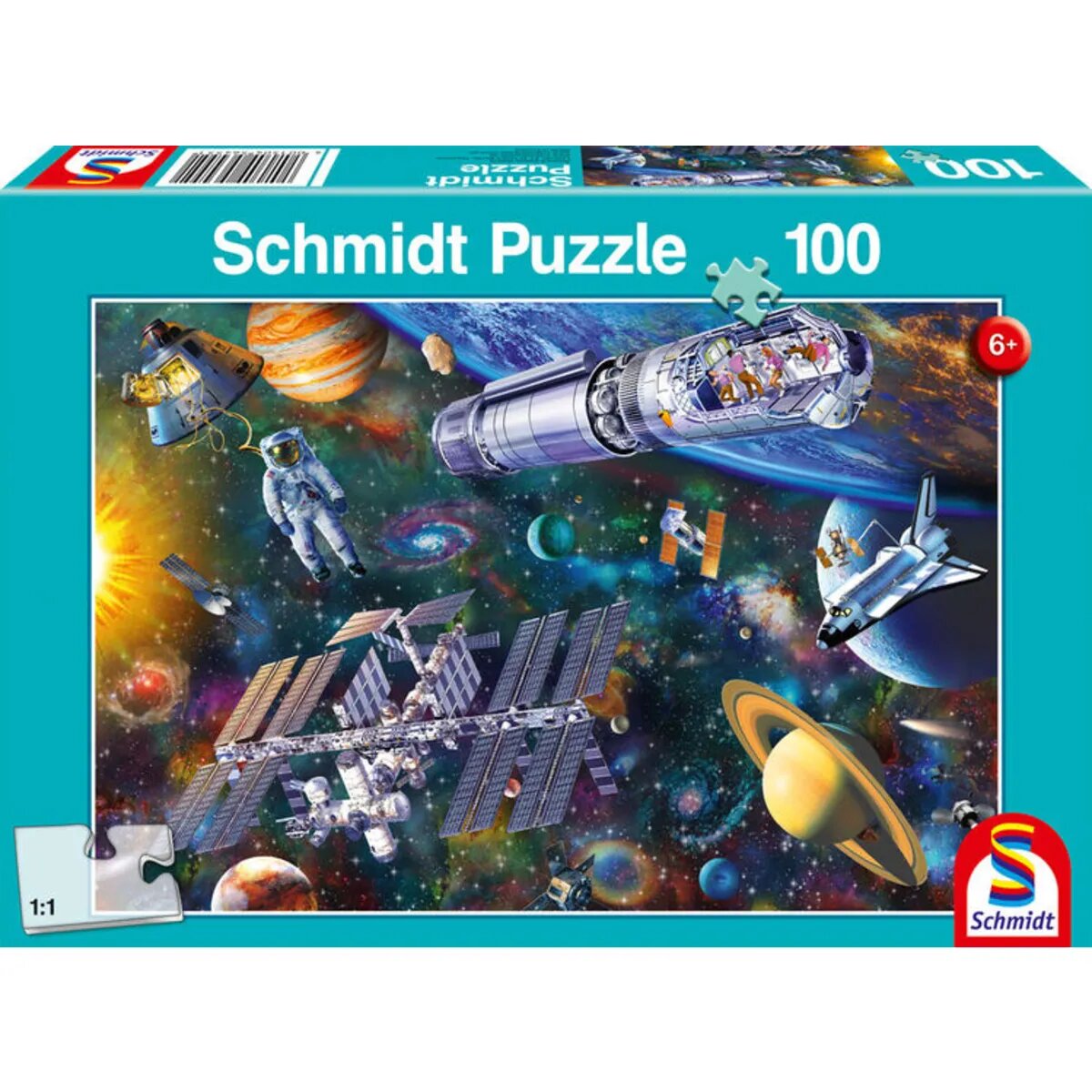 Schmidt Spiele Puzzle - Weltraumspaß, 100 Teile