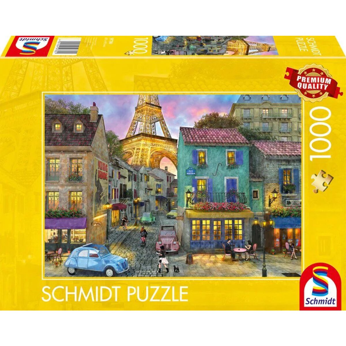 Schmidt Spiele Puzzle - In den Straßen von Paris, 1000 Teile
