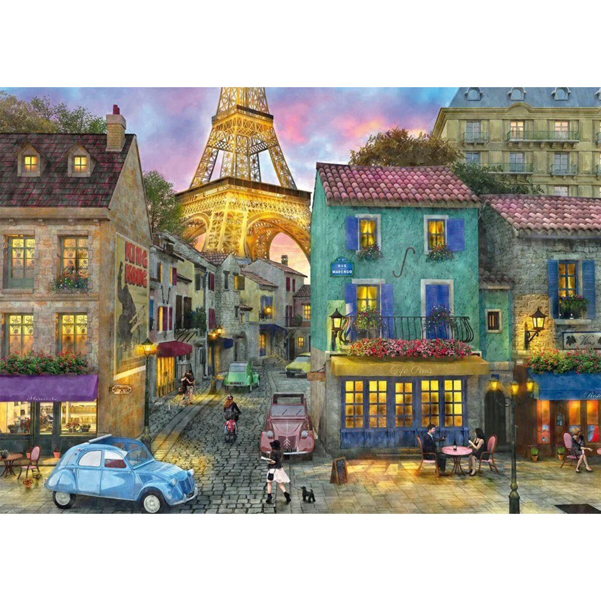 Schmidt Spiele Puzzle - In den Straßen von Paris, 1000 Teile