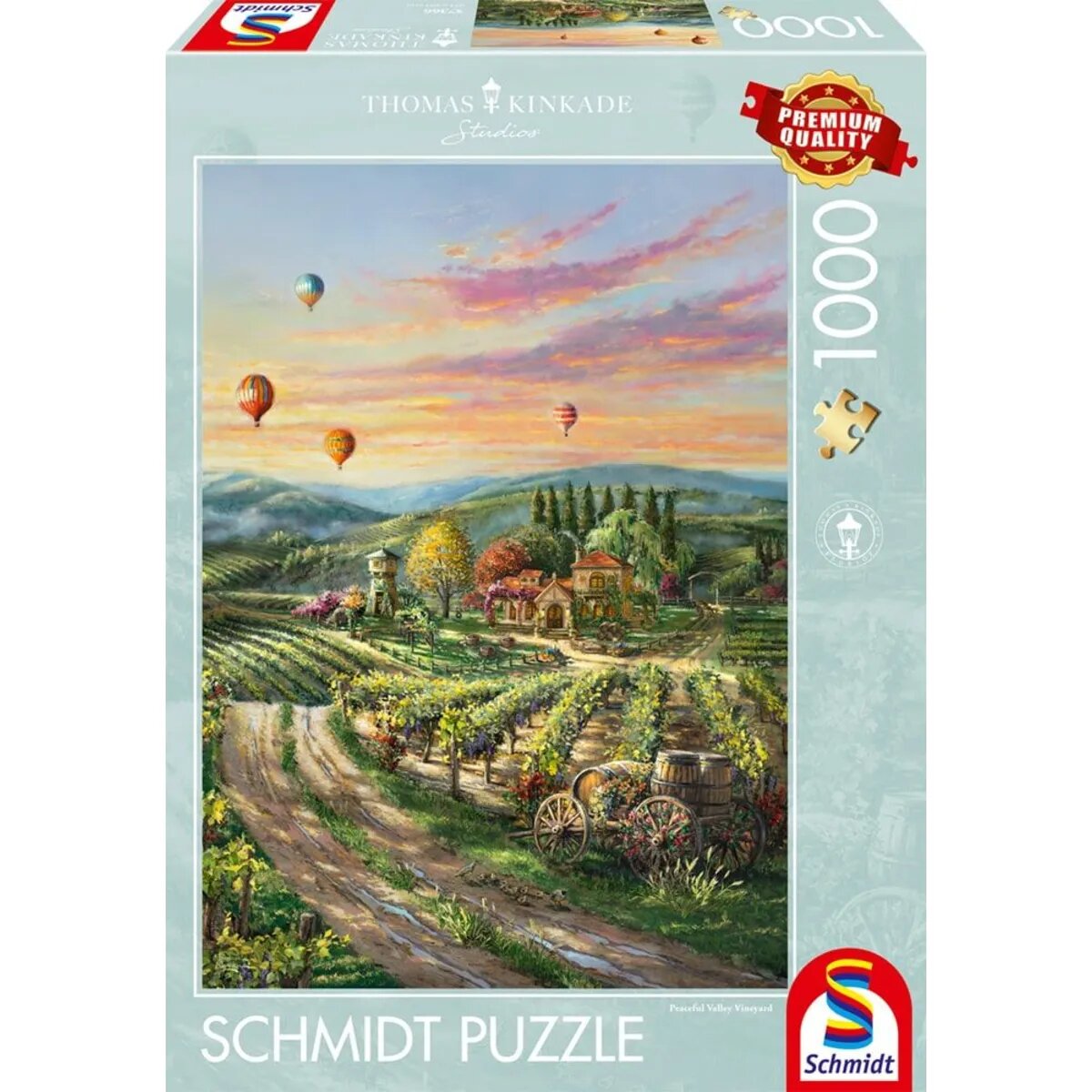 Schmidt Spiele Puzzle - Peaceful Valley Vineyard, 1000 Teile