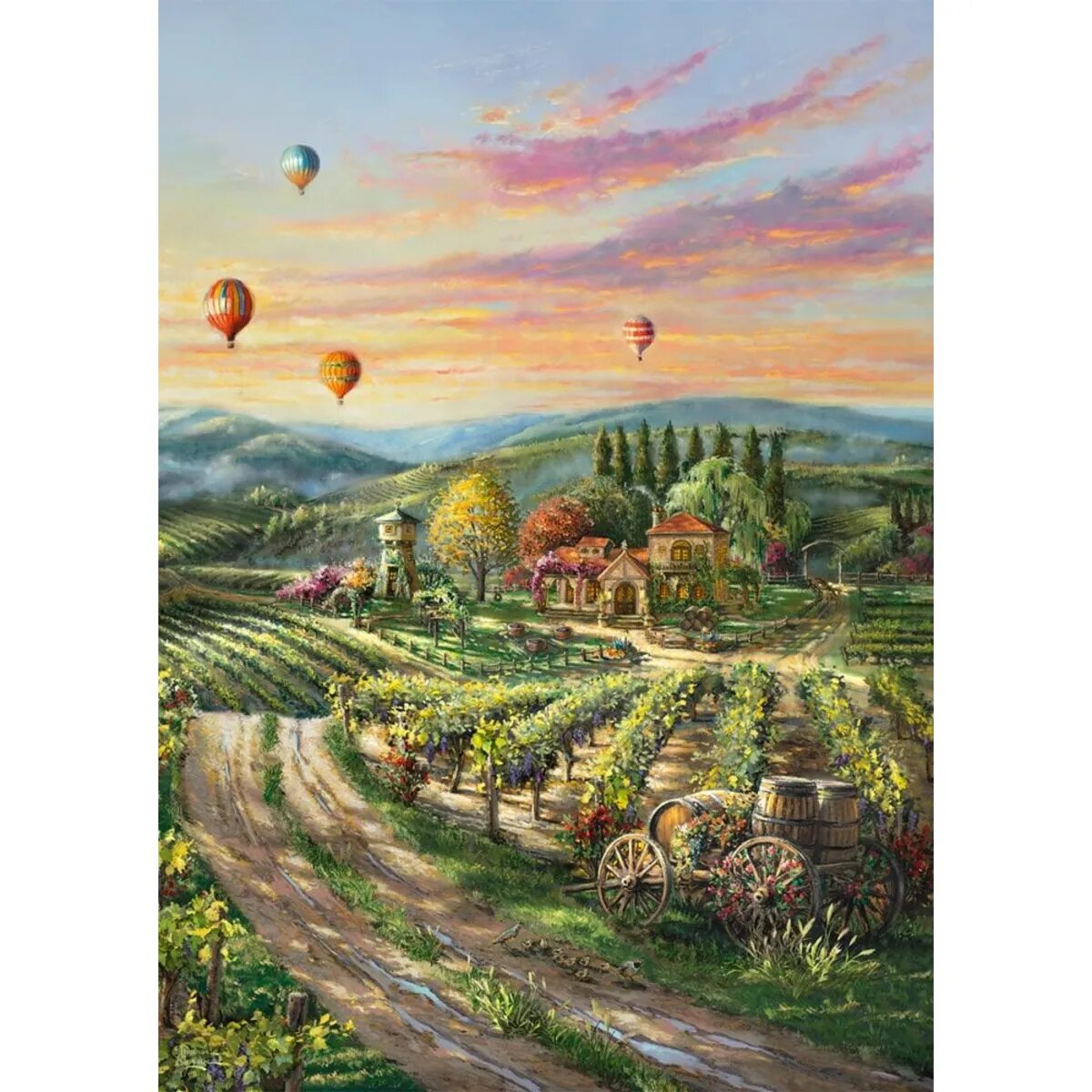 Schmidt Spiele Puzzle - Peaceful Valley Vineyard, 1000 Teile