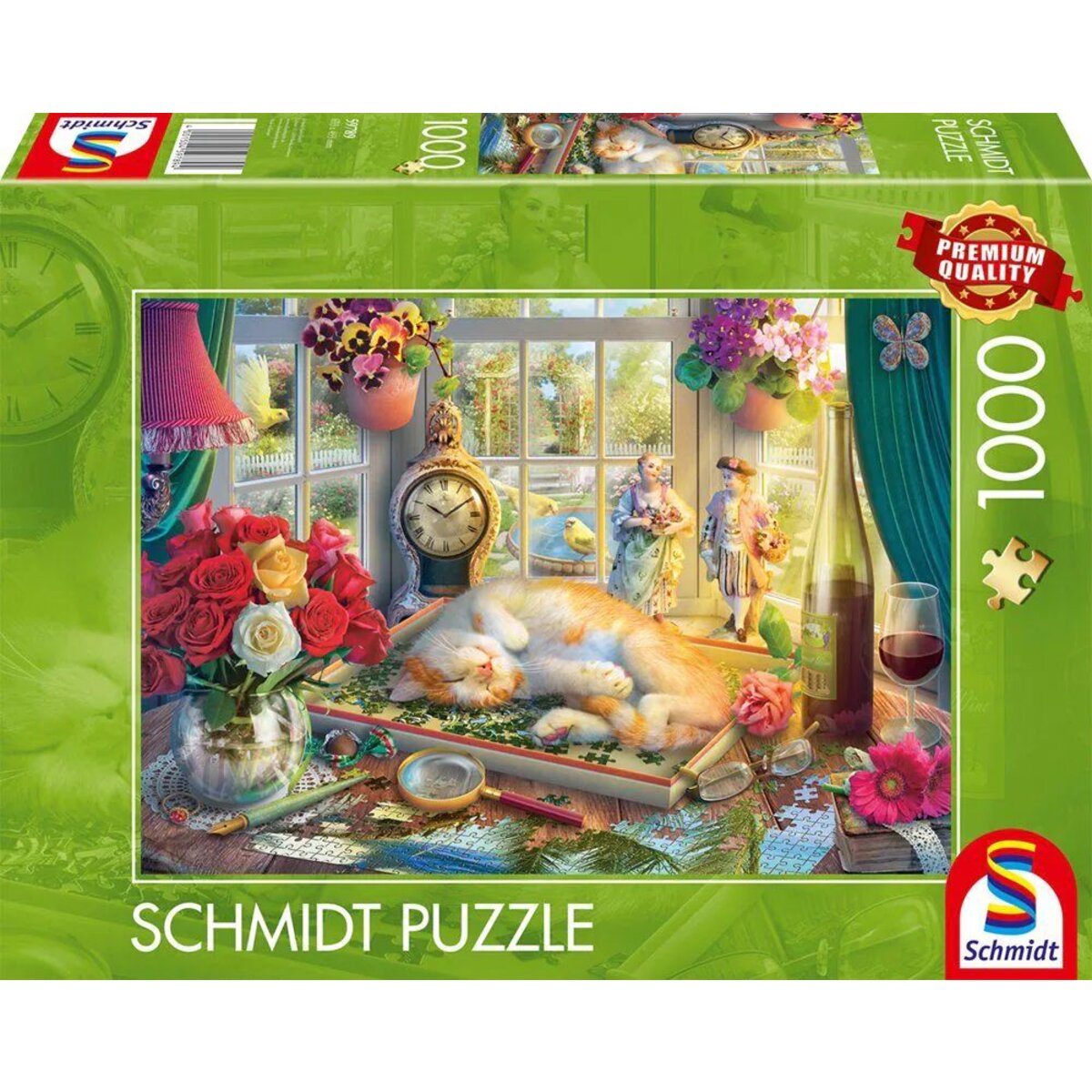 Schmidt Spiele Puzzle - Puzzlezeit mit Katze, 1000 Teile