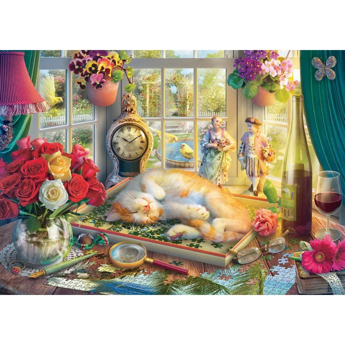 Schmidt Spiele Puzzle - Puzzlezeit mit Katze, 1000 Teile