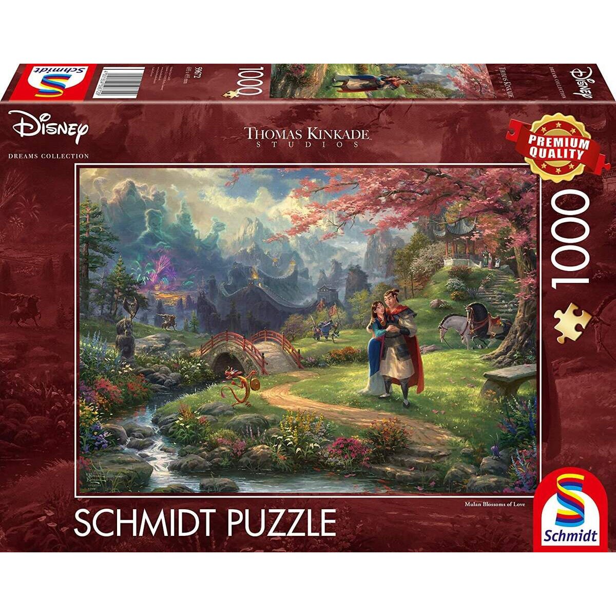 Schmidt Spiele Puzzle - homas Kinkade, Disney, Mulan, 1.000 Teile