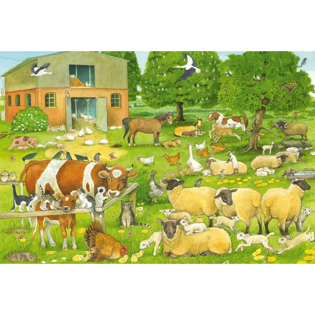 Schmidt Spiele Puzzle - Tierkinder auf dem Bauernhof - NEU