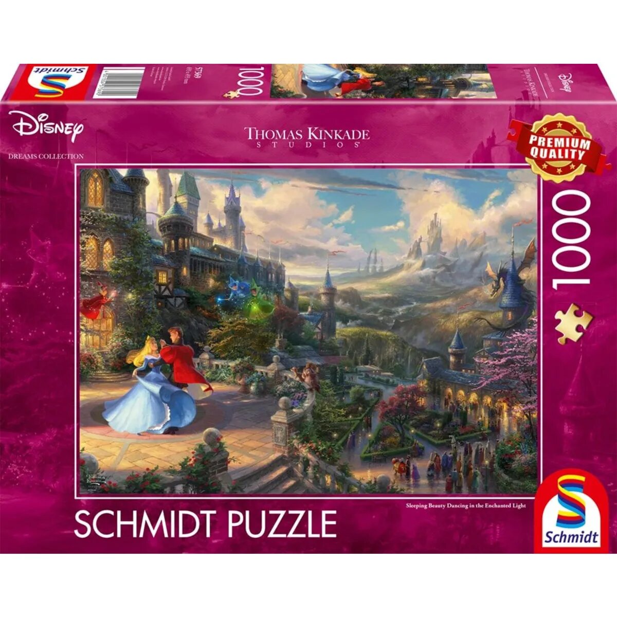 Schmidt Spiele Puzzle - Disney, Sleeping Beauty Dancing in The Enchanted Light, 1000 Teile