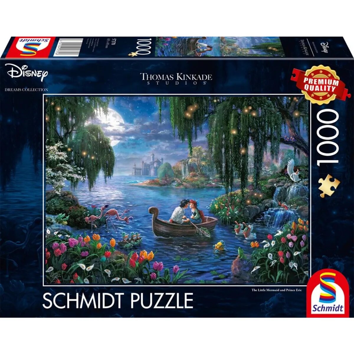 Schmidt Spiele Puzzle - Disney, The Little Mermaid and Prince Eric, 1000 Teile