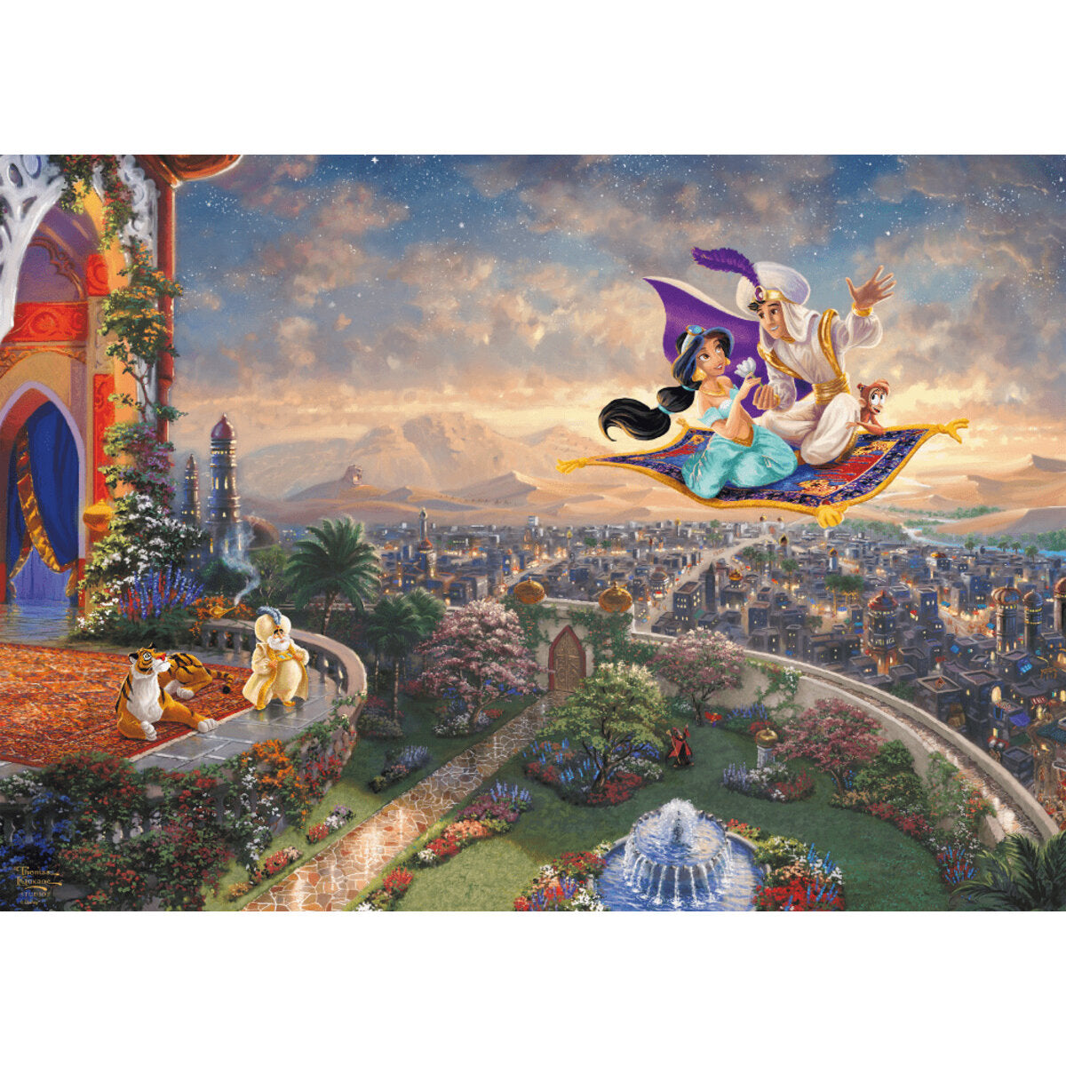 Schmidt Spiele Puzzle - Thomas Kinkade Disney, Aladdin, 1000 Teile