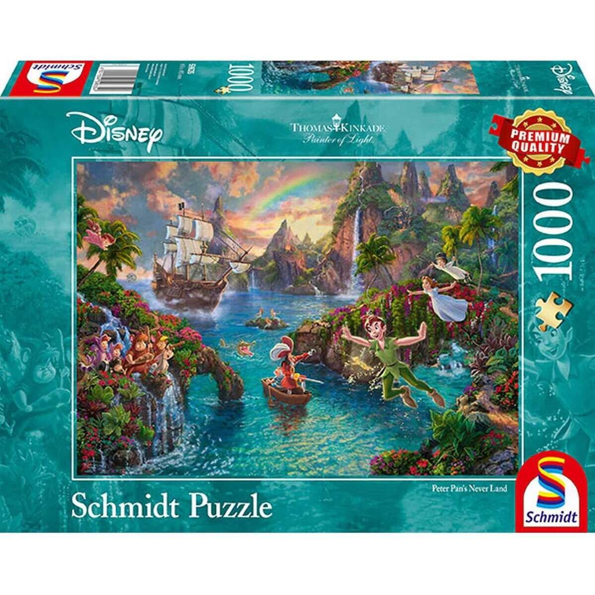 Schmidt Spiele Puzzle - Kinkade Disney Peter Pan, 1000 Teile
