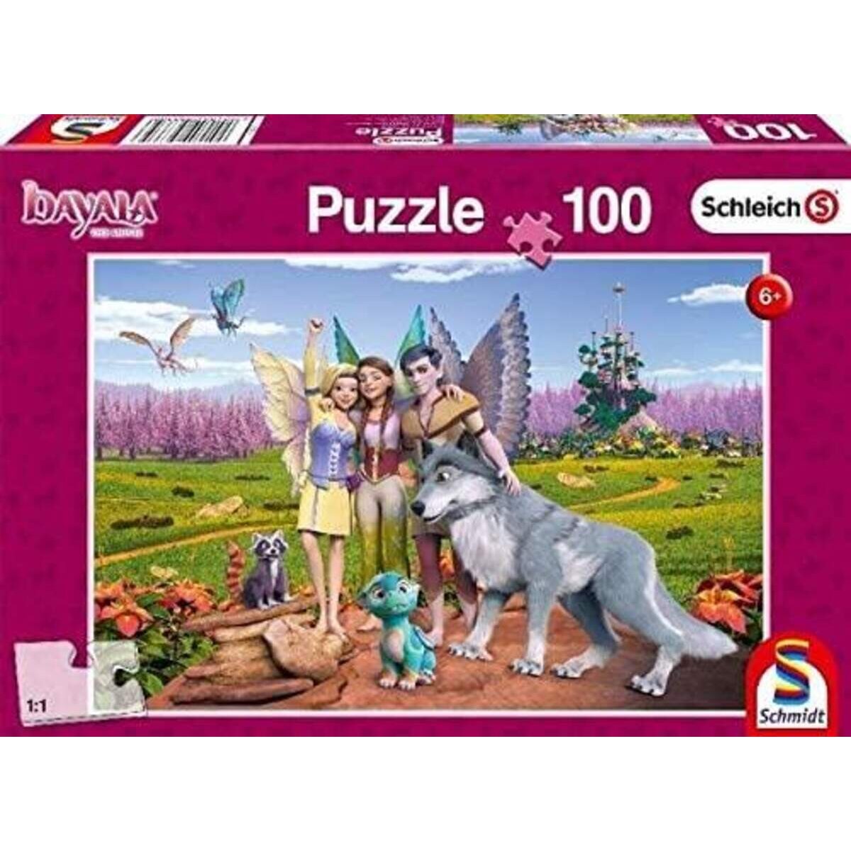 Schmidt Spiele Puzzle - Land der Elfen und Drachen, 100 Teile