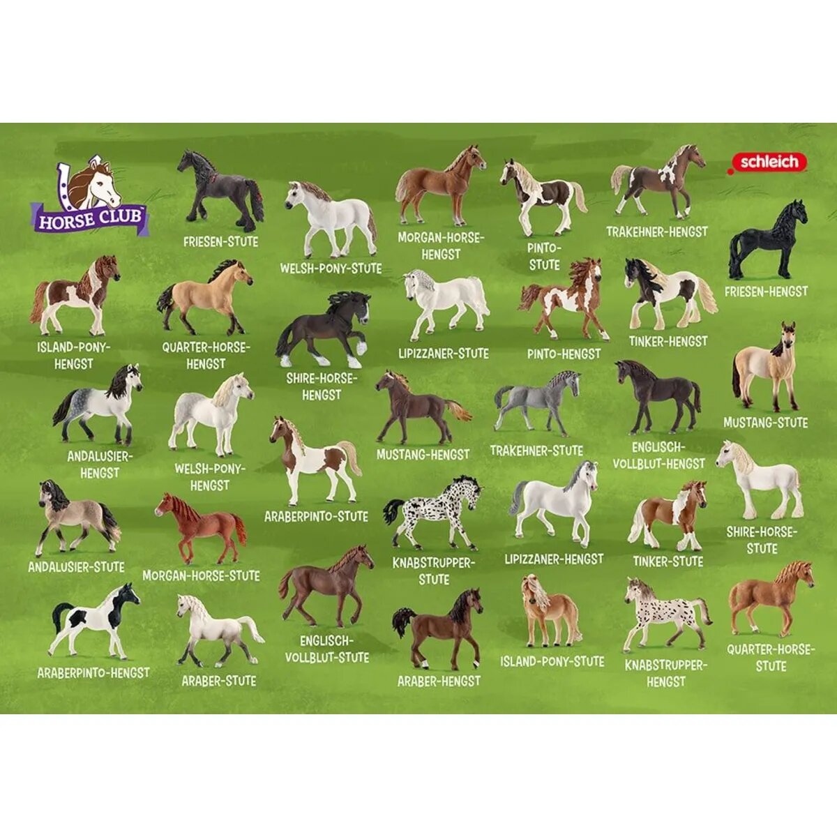 Schmidt Spiele Schleich ® Horse Club – Pferdepaare in der Metalldose