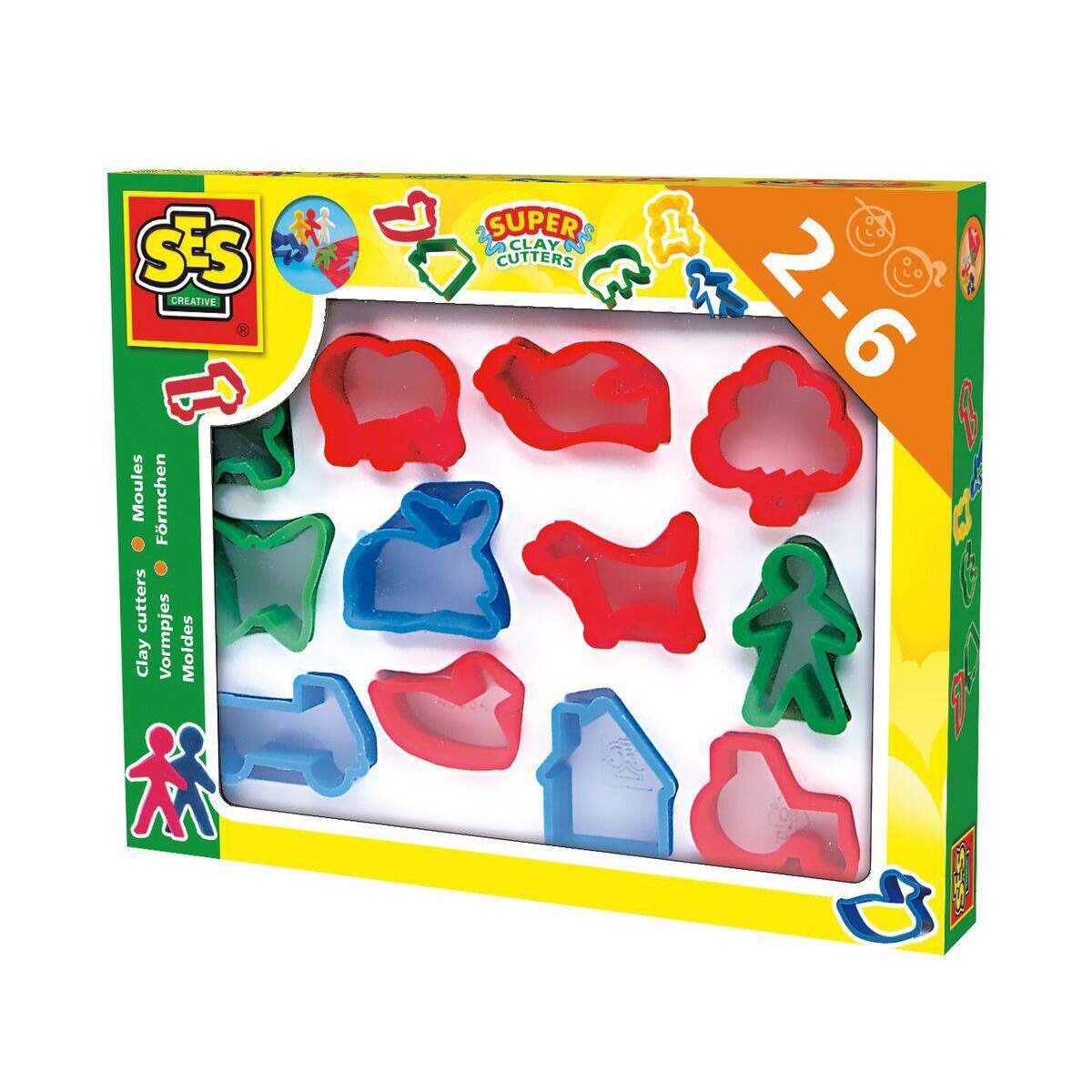 SES Creative Ausstechformen für Knete, 12 Stück