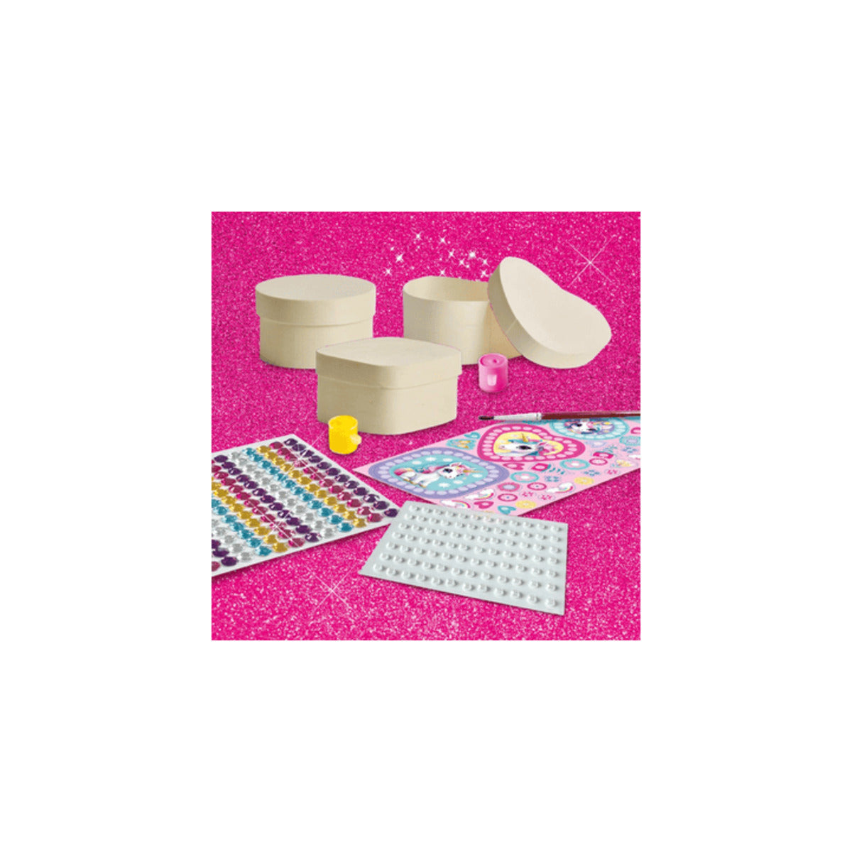 SES CREATIVE Bastelset Unicorn-Diamond Painting Schmuckkästchen