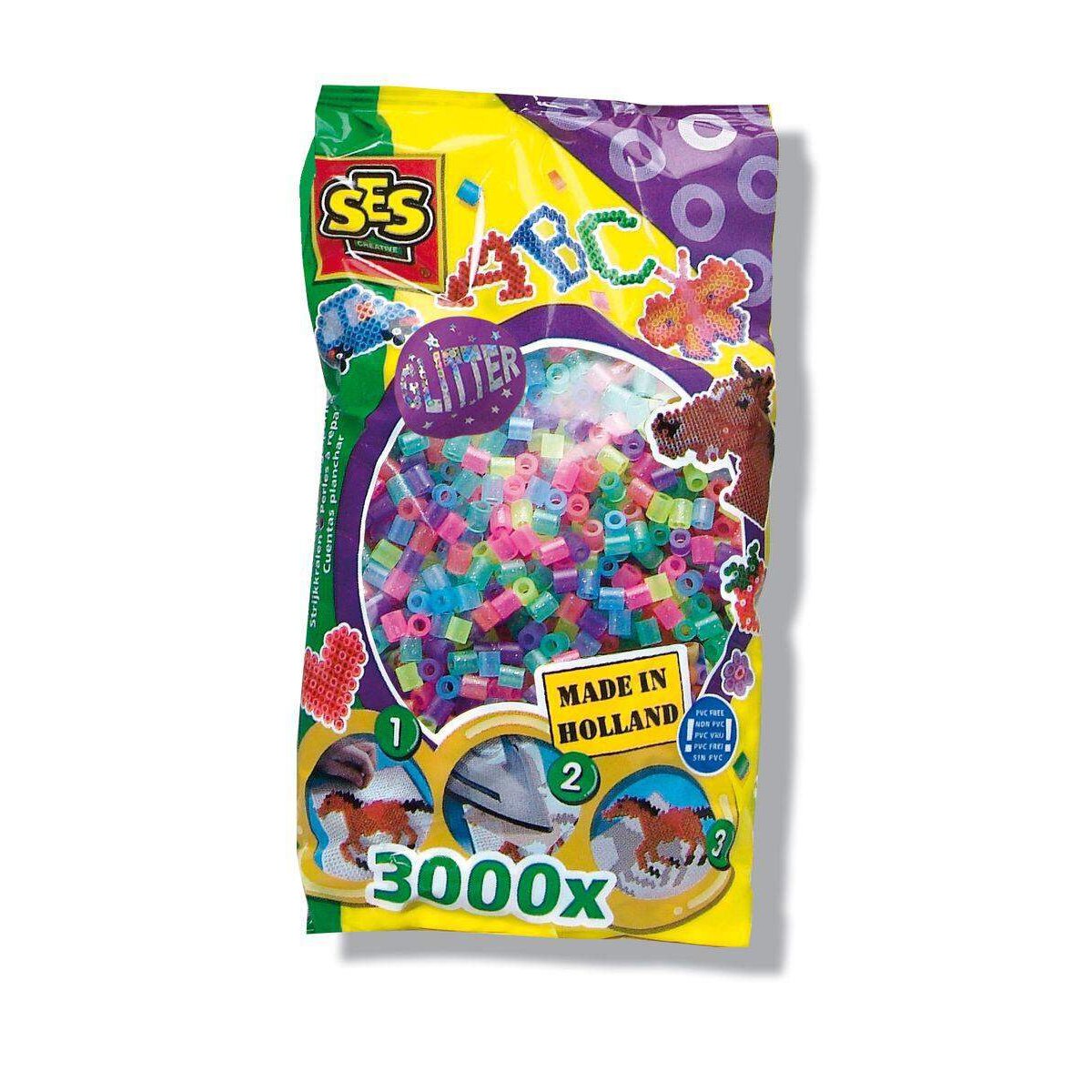 SES 3000 Bügelperlen / Glitzer