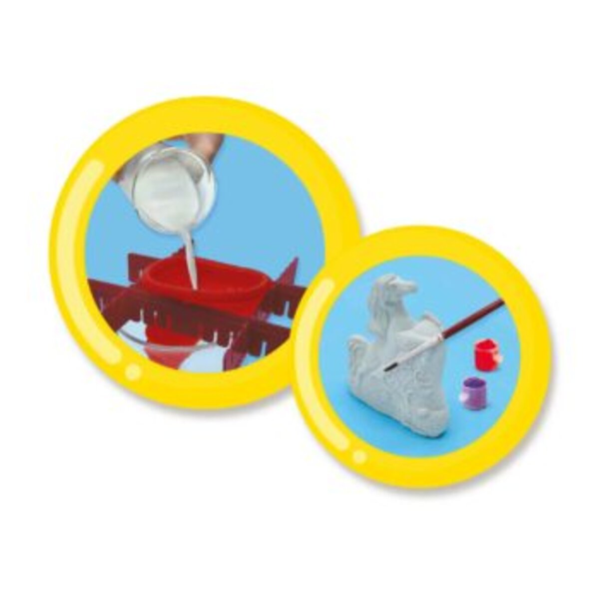 SES Creative Gießen und anmalen 3 Pferde 3D-Pferde in Gips gießen