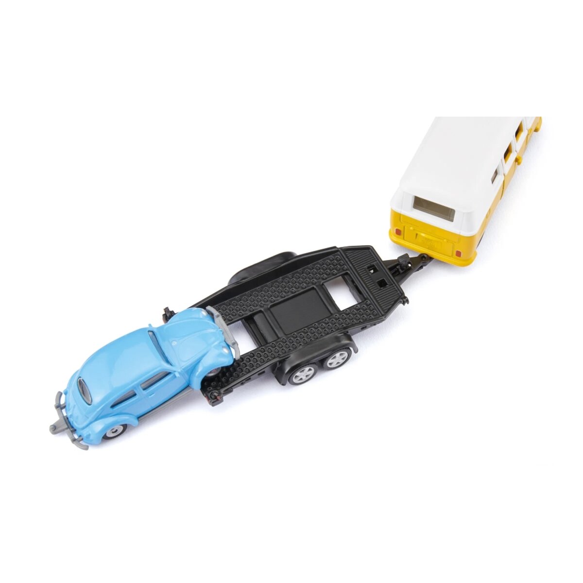 SIKU 2567 VW T1 mit Anhänger und VW Käfer