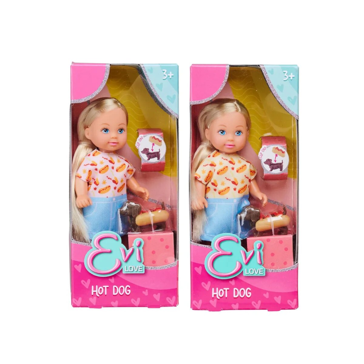 Simba Evi Love Hotdog, 2-sortiert