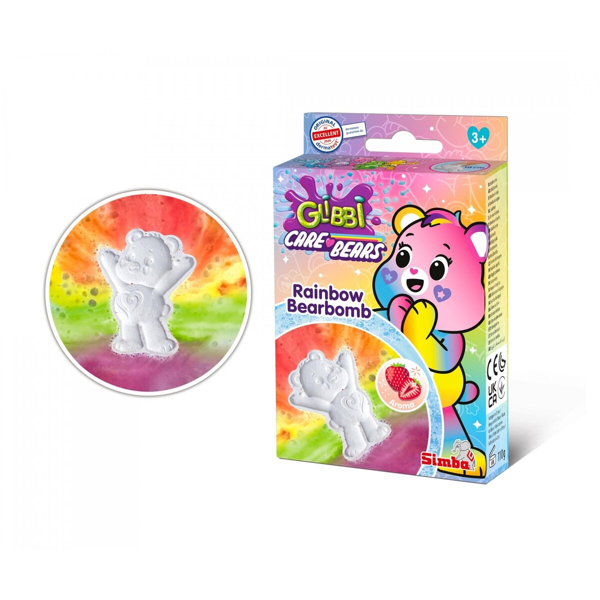 Simba Glibbi Badebombe Care Bears Rainbow Bearbomb 110g
