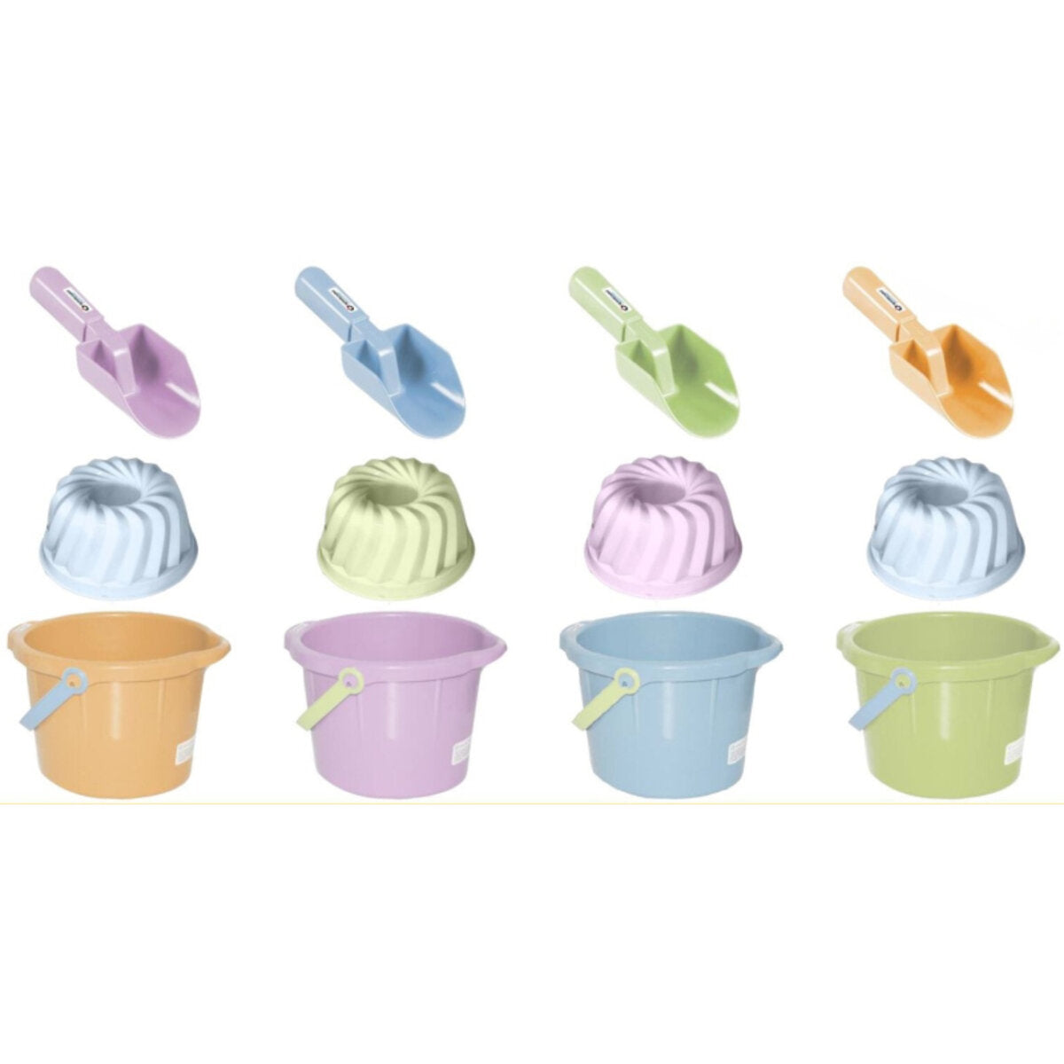 spielstabil Sand-Set pastell 3-teilig, 1 Stück, 4-fach sortiert