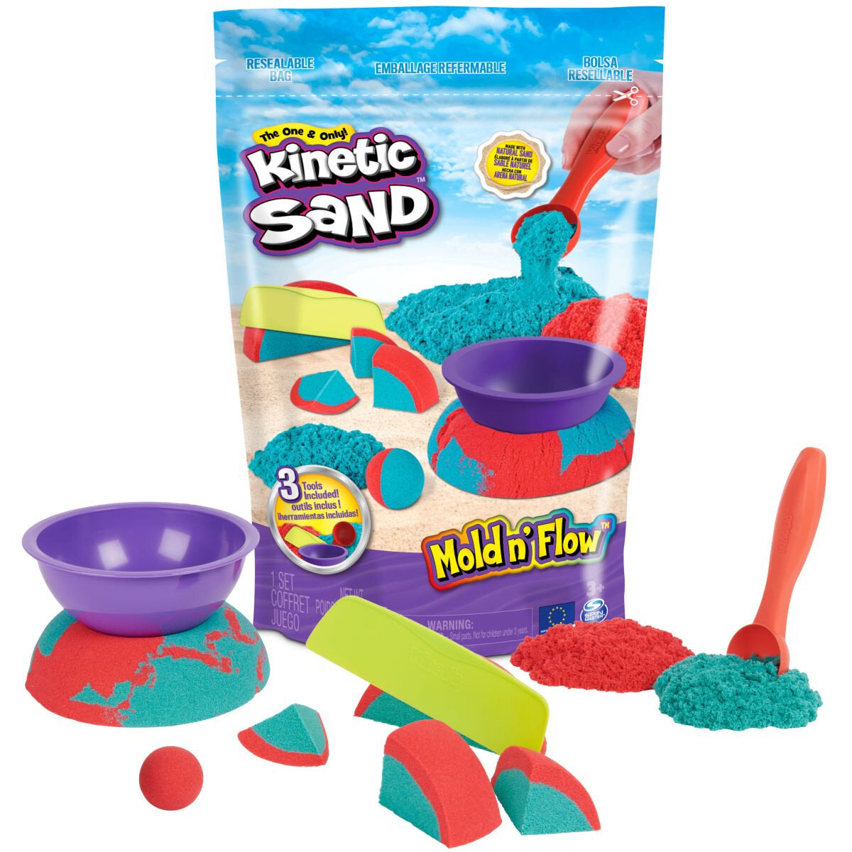 Spin Master Kinetic Sand Mold n´ Flow