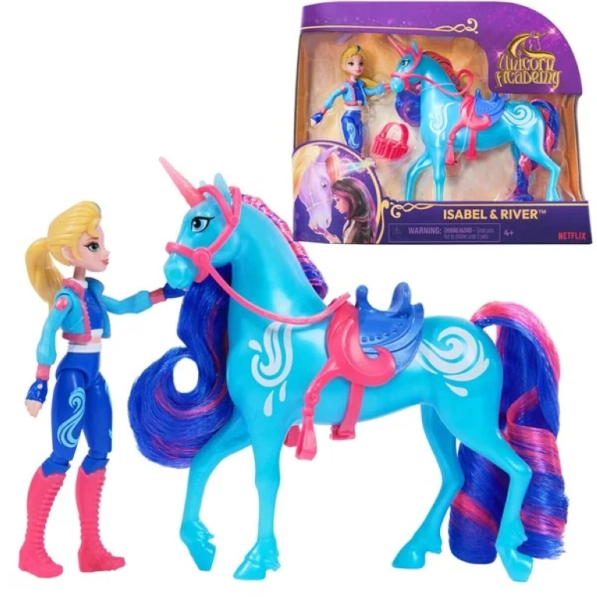 Spin Master Unicorn Academy Isabel und Einhorn River Set
