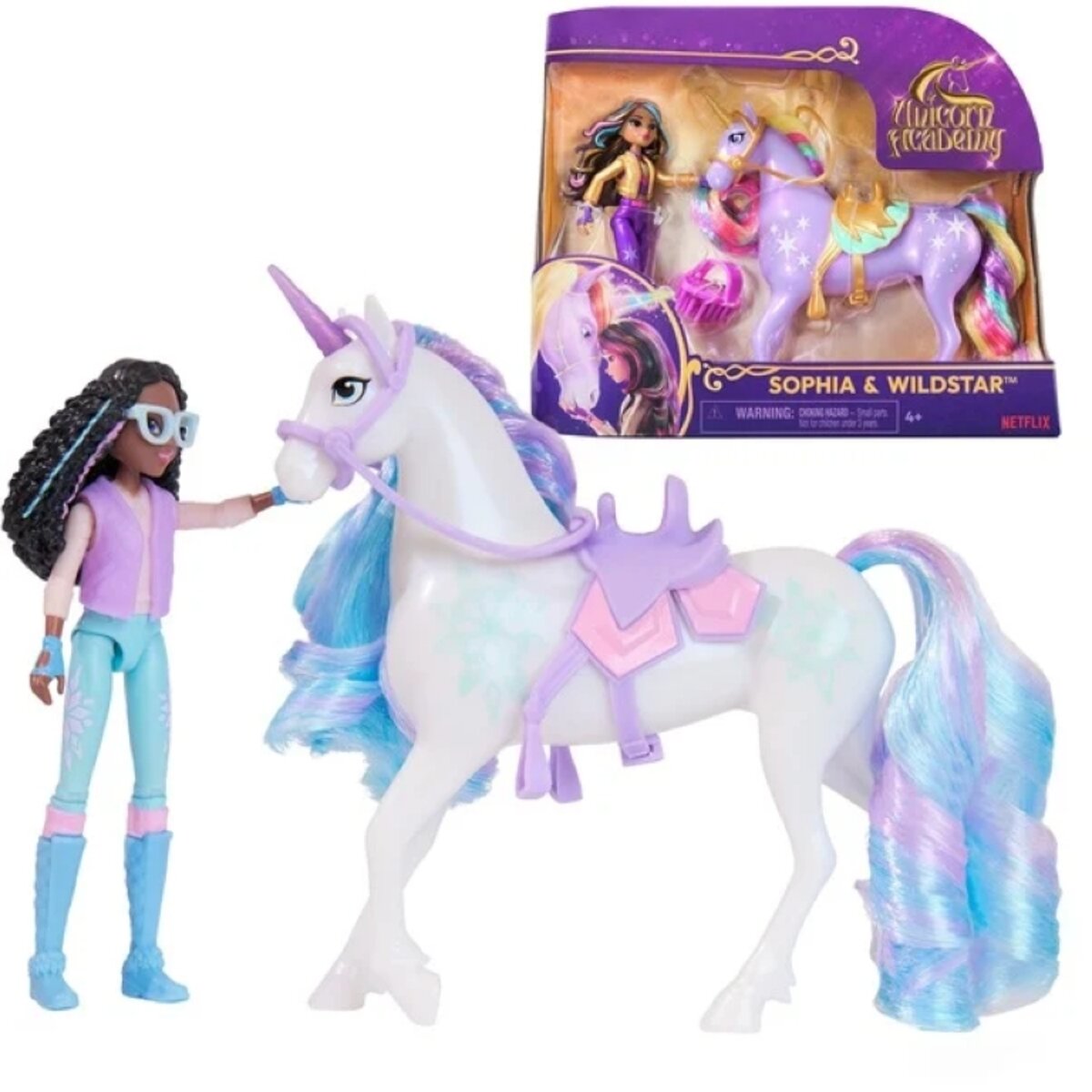 Spin Master Unicorn Academy Layla und Einhorn Glacier Set