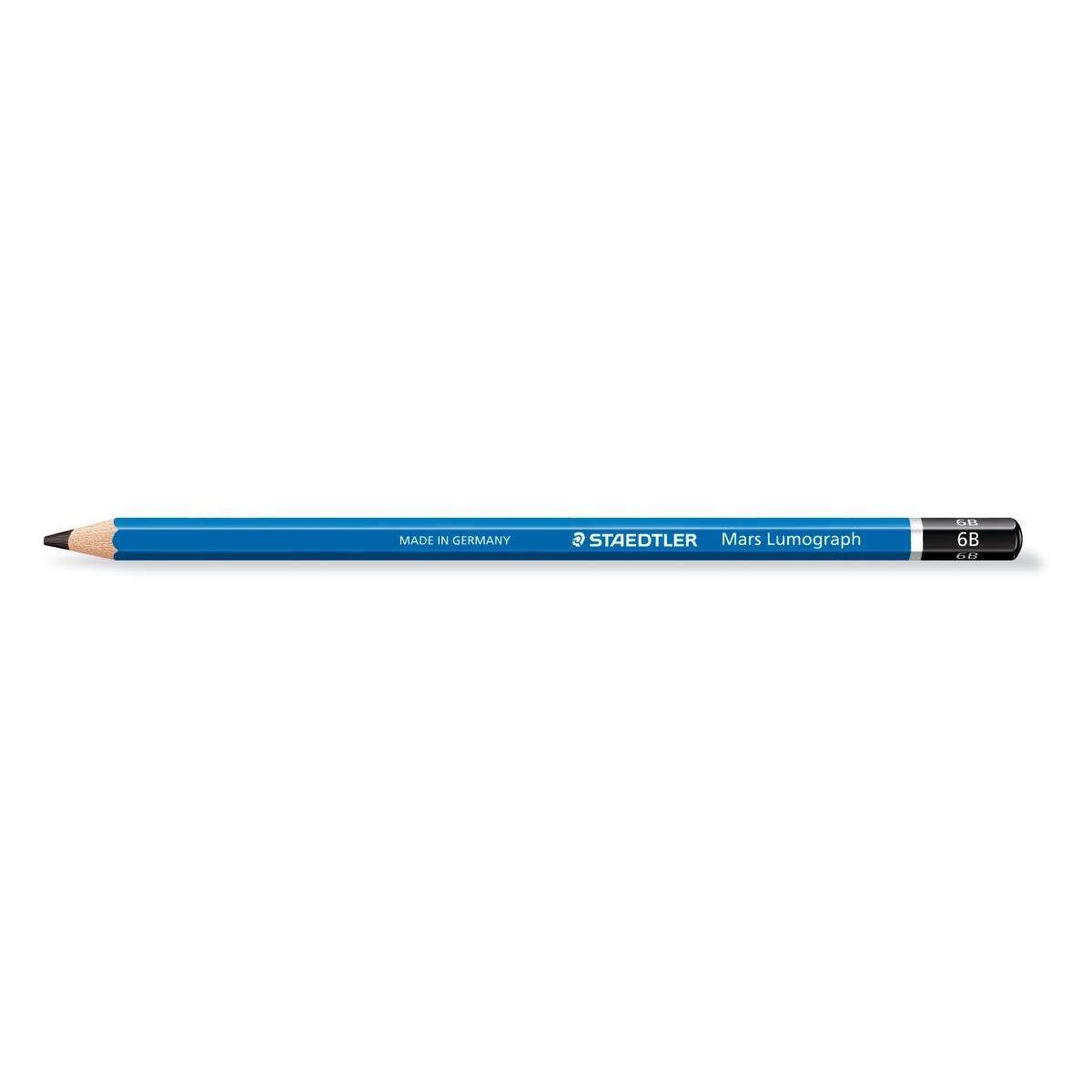 STAEDTLER® 100-6B Mars Lumograph Bleistift, Premium Qualität, Härtegrad 6B