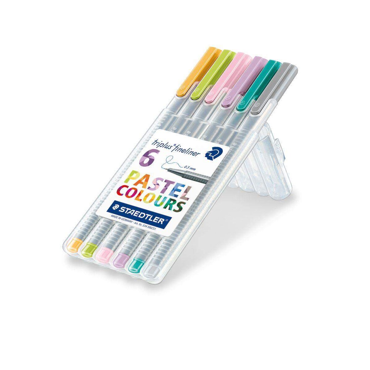 STAEDTLER® Fineliner triplus Pastel Colours, 6er Etui