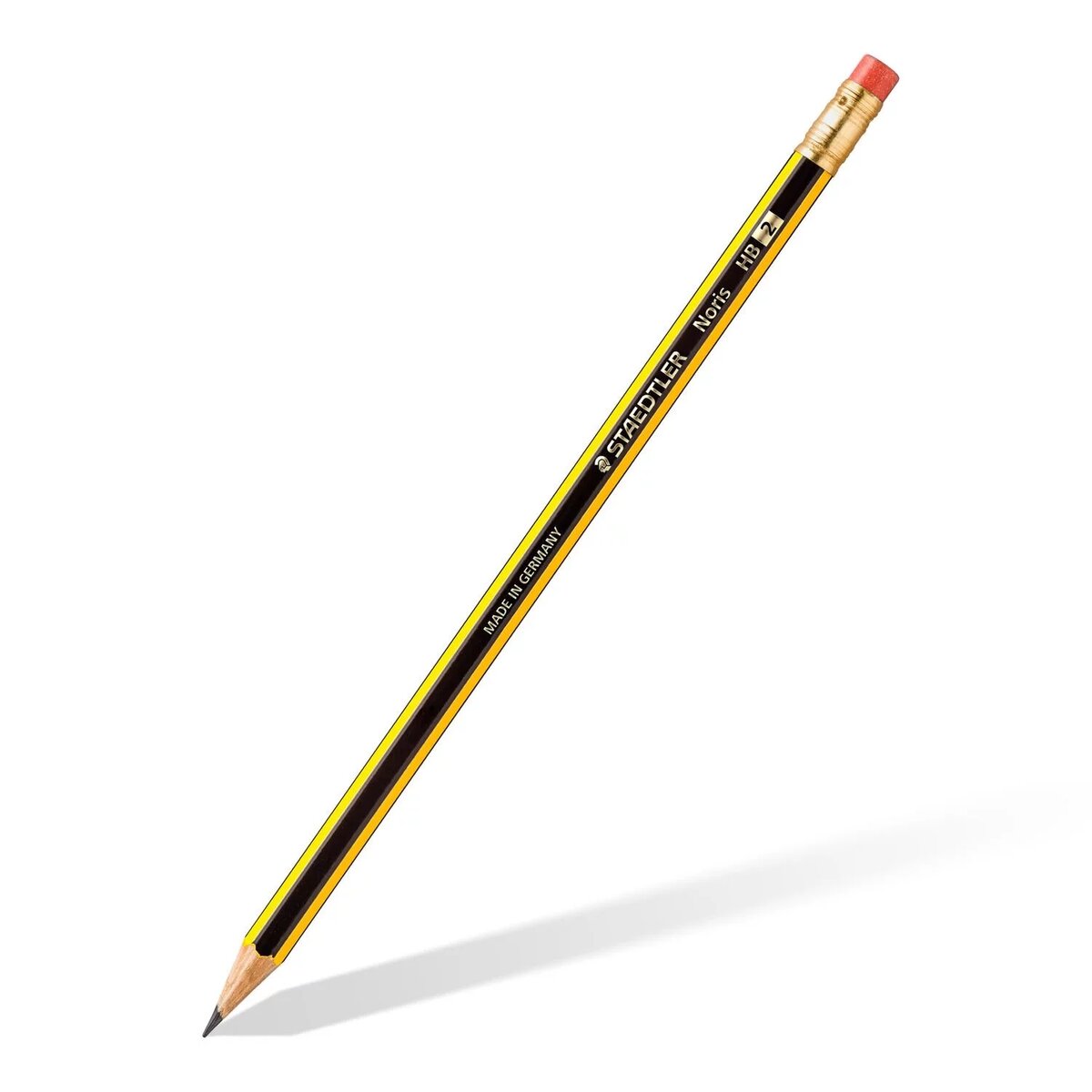 STAEDTLER® Noris® 122 HB Bleistift mit Radiertip, Härtegrad HB 100% PEFC