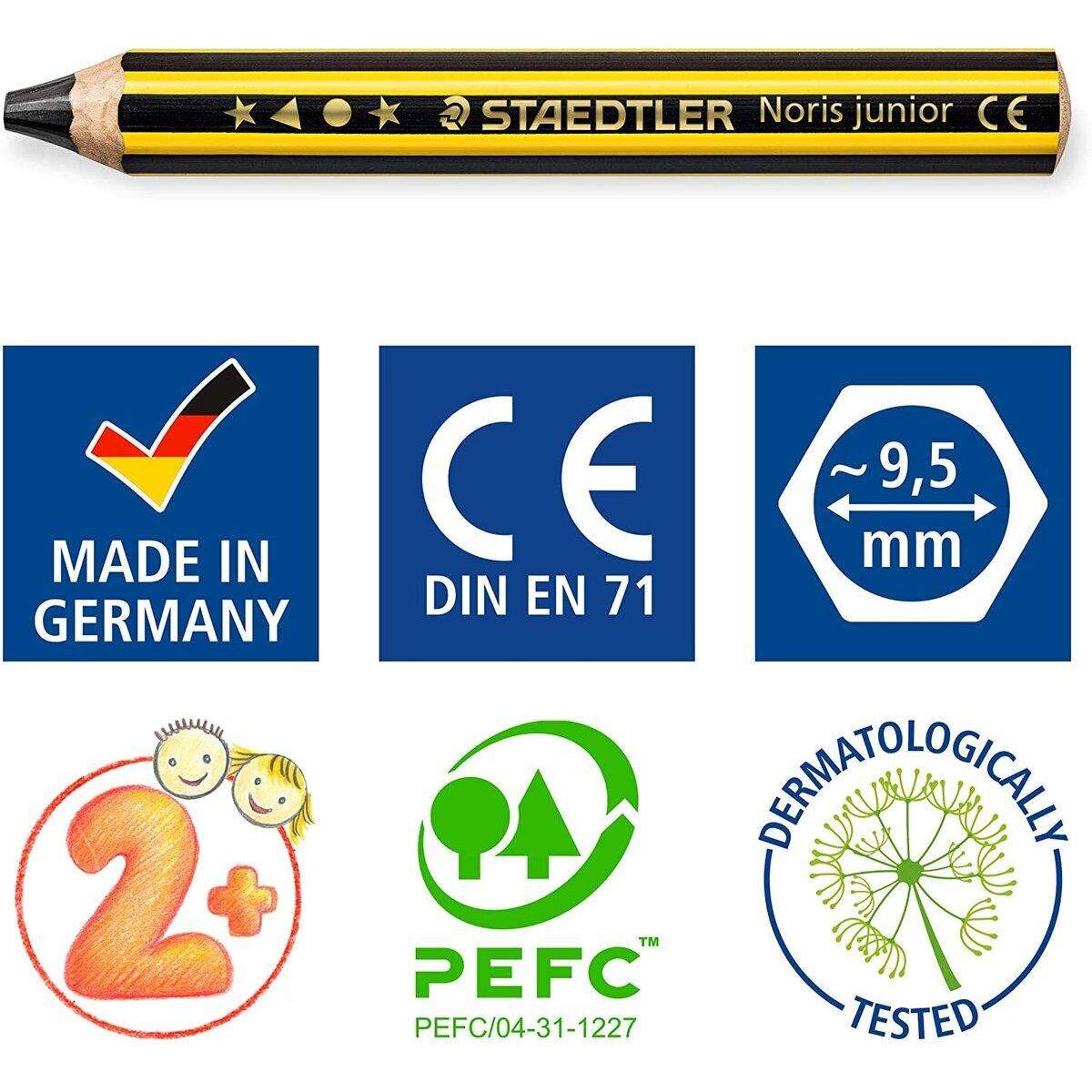 STAEDTLER® Noris® junior 141 Kinderbleistift, Härtegrad 2B