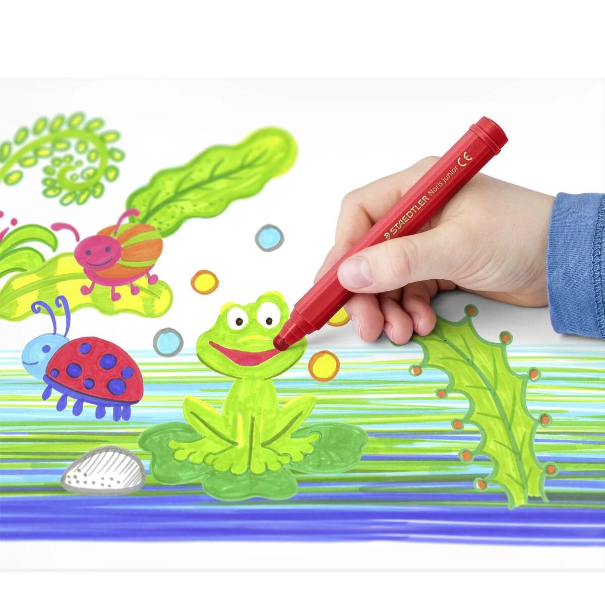 STAEDTLER® Noris® junior 329 Fasermaler, 12er Etui