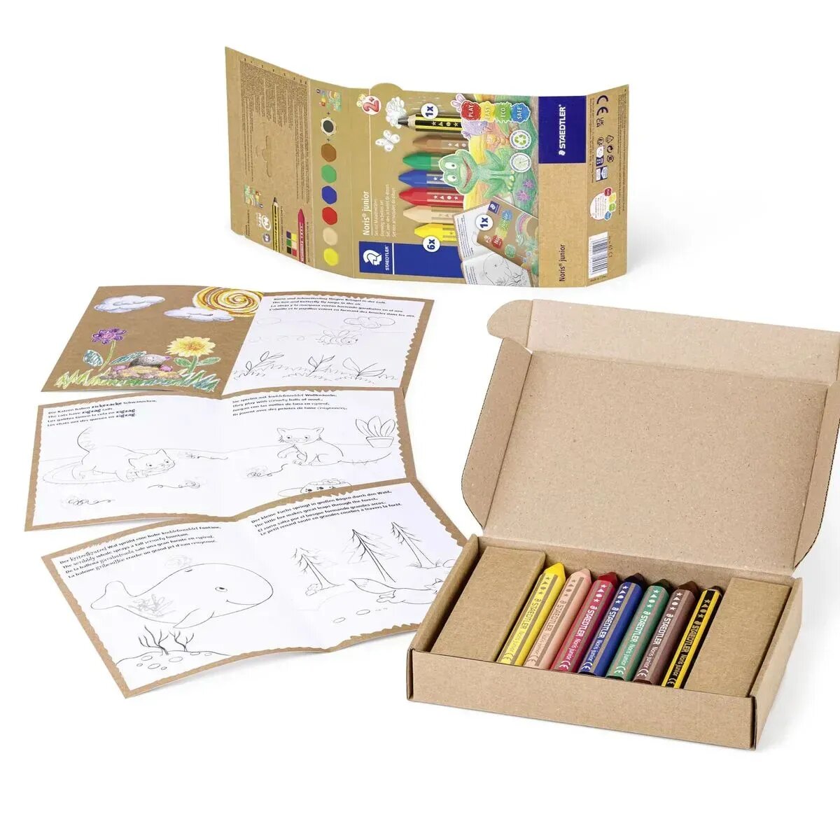 STAEDTLER® Noris® junior 61 Gemischtes Set mit Malaktivitäten für Kleinkinder, 8-teilig