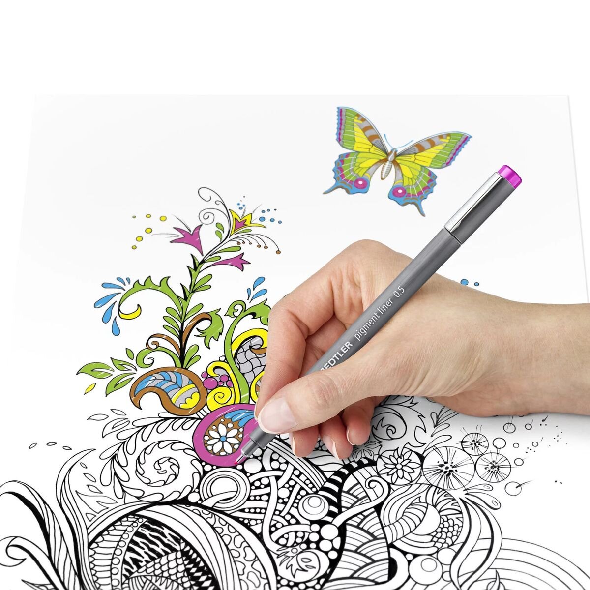 STAEDTLER® pigment liner Fineliner schwarz 3er Packung