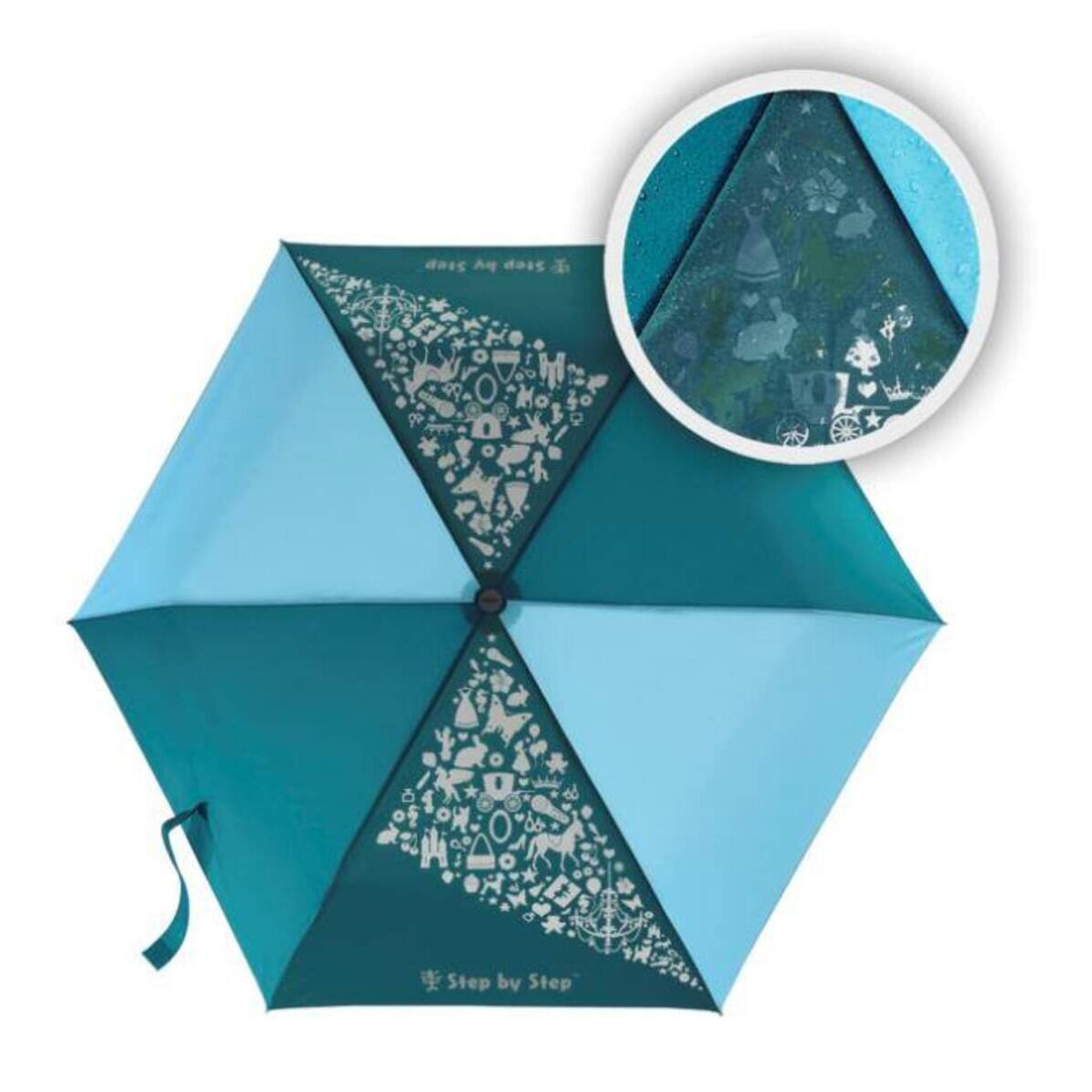 Step by Step Regenschirm, Magic Rain EFFECT, Petrol