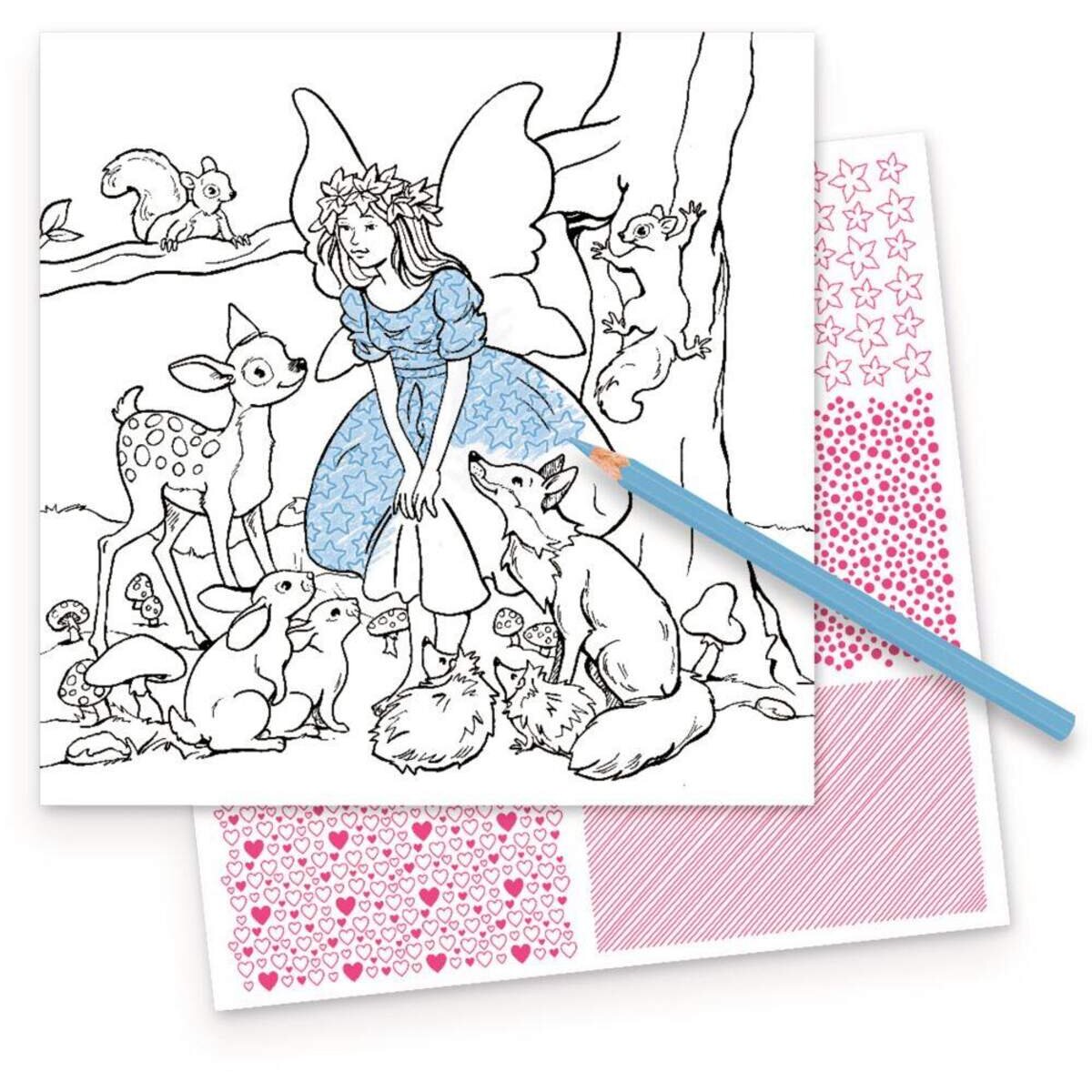 Struktur-Malblock (mit Schraffur-Schablone) 100% s.g.