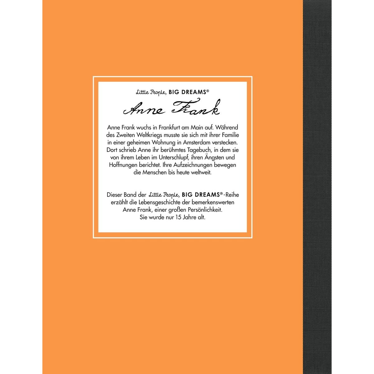 Suhrkamp Verlag Little People, Big Dreams - Anne Frank