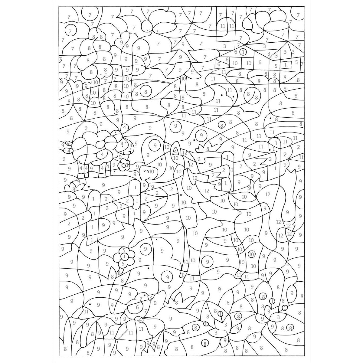 Tessloff Malen nach Zahlen. Bauernhof