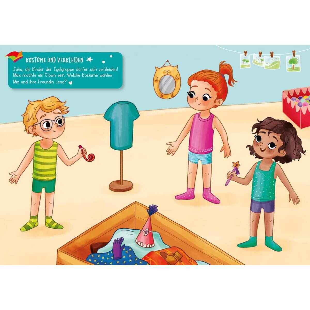 Tessloff Mein kleines Sticker-Anziehbuch. Im Kindergarten