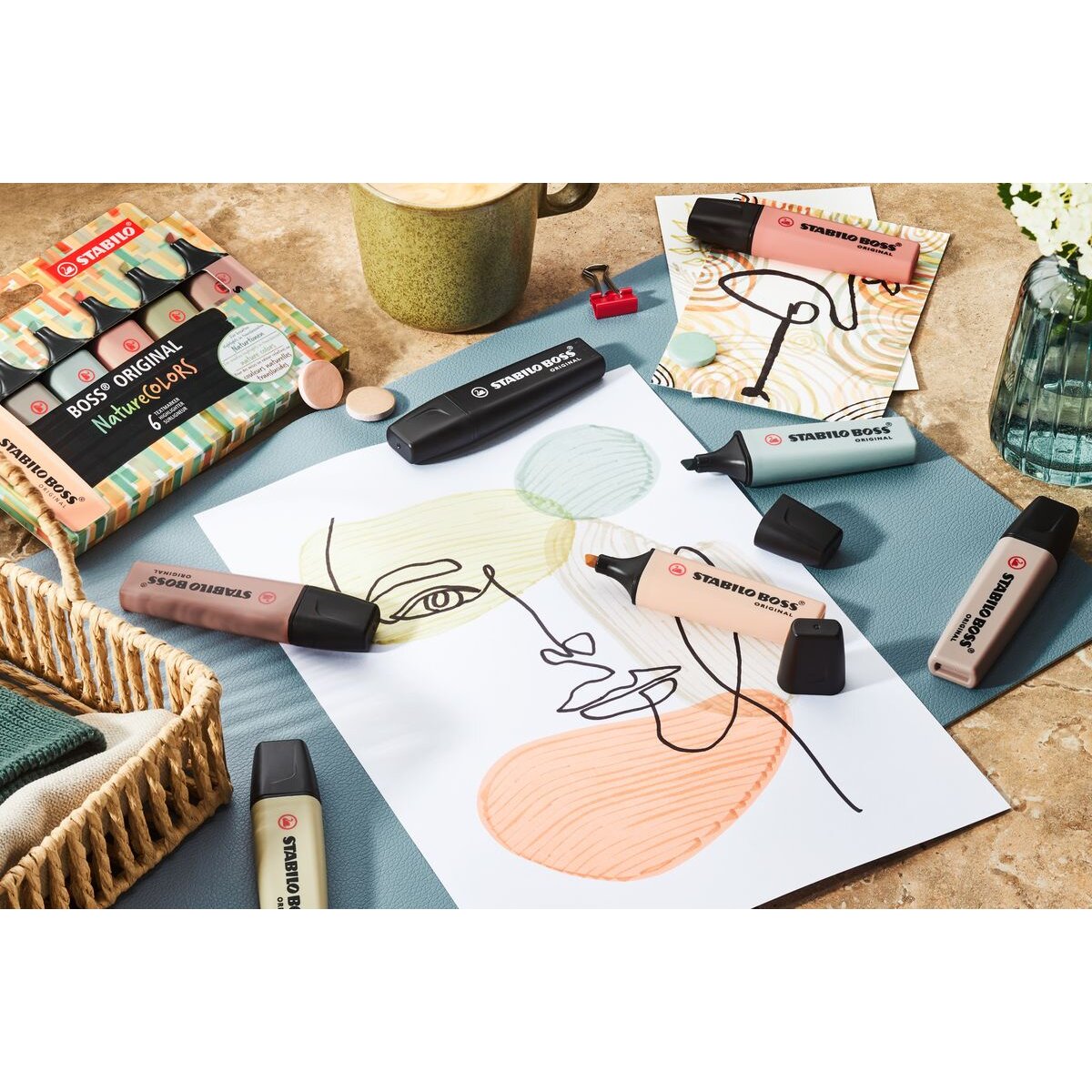 Textmarker - STABILO BOSS ORIGINAL NatureCOLORS - Einzelstift - beige