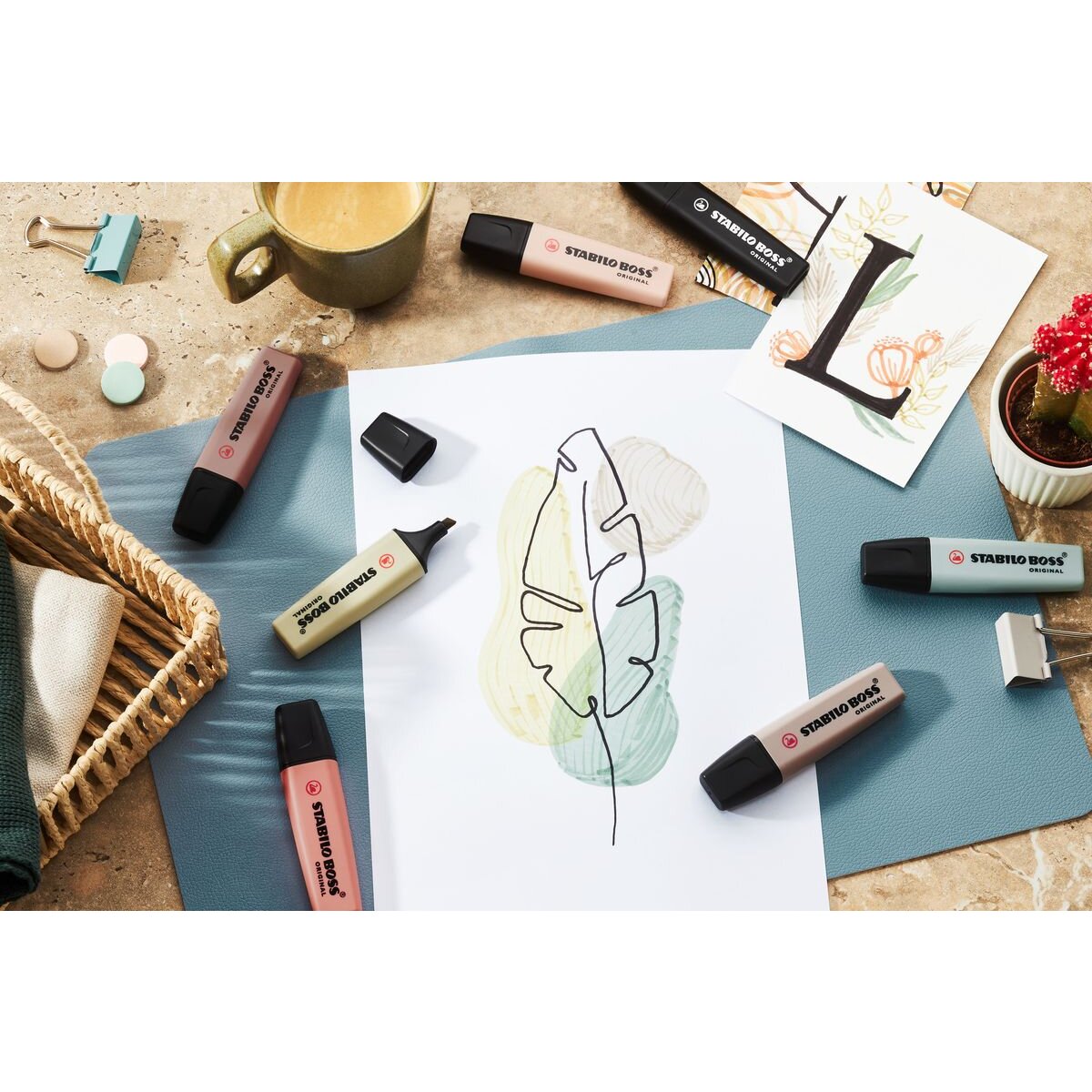 Textmarker - STABILO BOSS ORIGINAL NatureCOLORS - Einzelstift - beige