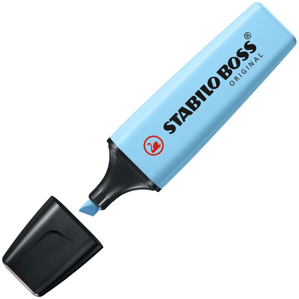 Textmarker - STABILO BOSS ORIGINAL Pastel - Einzelstift - himmlisches Blau