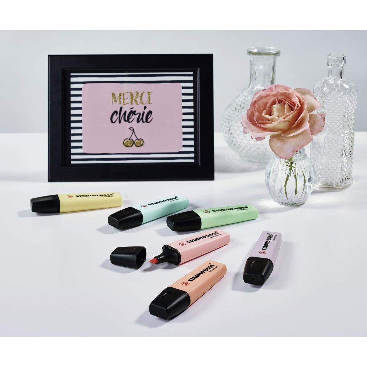 Textmarker - STABILO BOSS ORIGINAL Pastel - Einzelstift - seidengrau